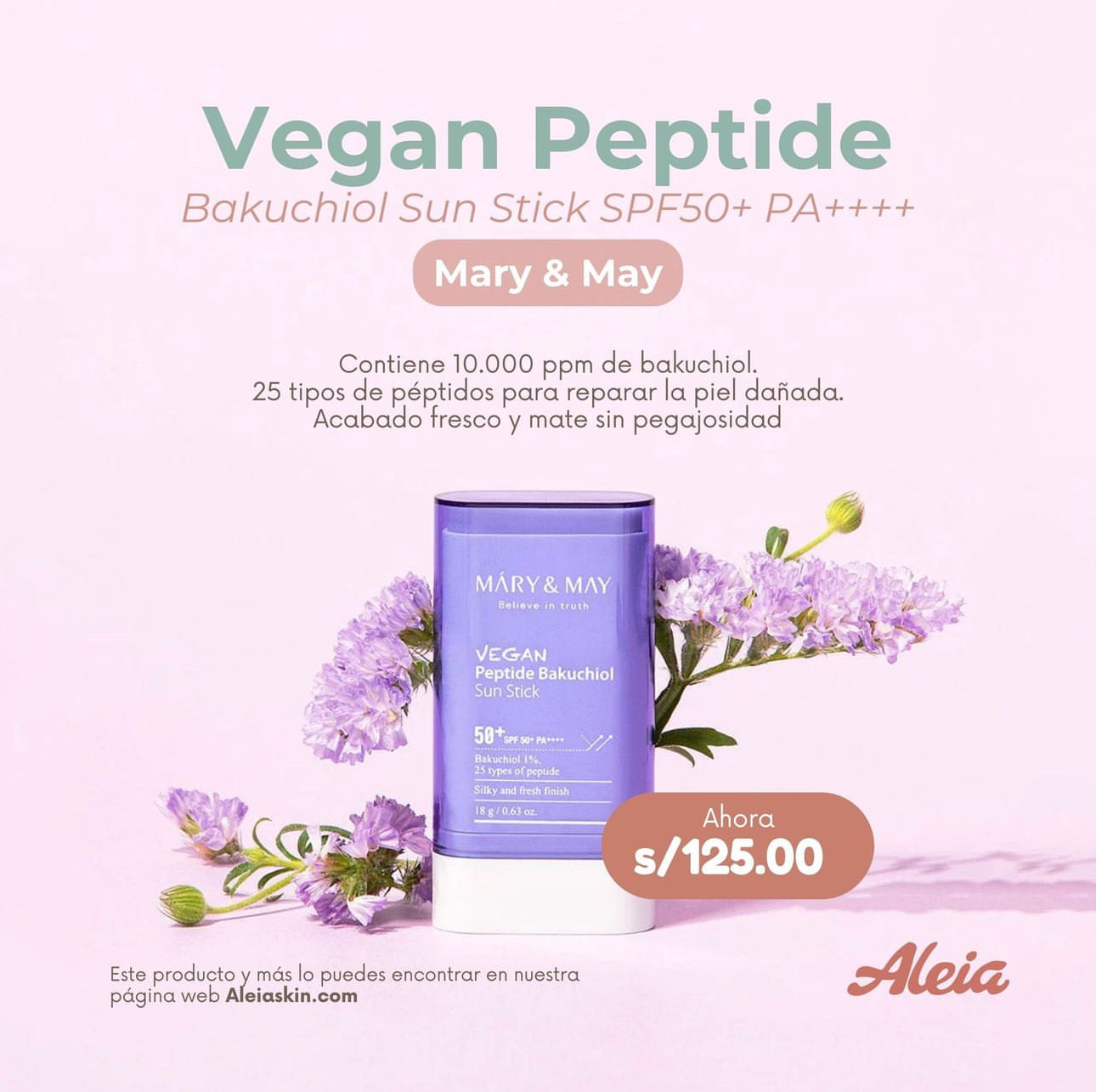 Vegan Peptide Bakuchiol Sun Stick SPF50+ PA++++