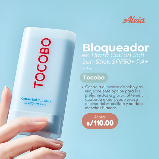 Bloqueador en Barra Cotton Soft Sun Stick SPF50+ PA++++ - Tocobo